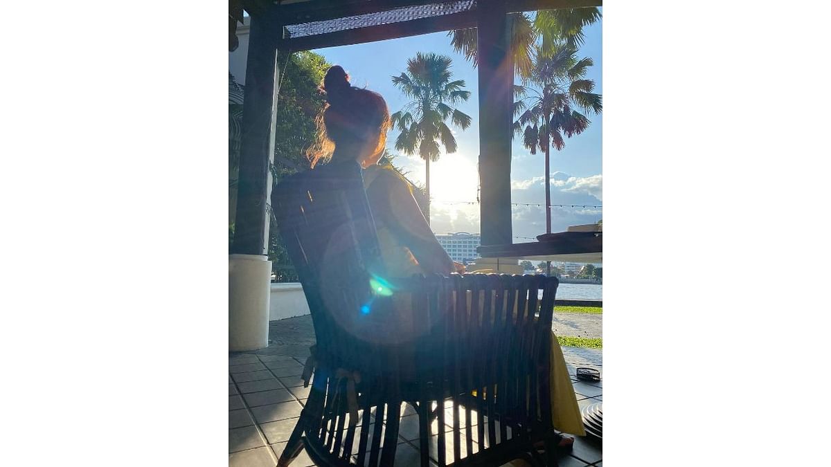 Check out this sun-kissed picture of Nayanthara from her honeymoon. Credit: Instagram/wikkiofficial