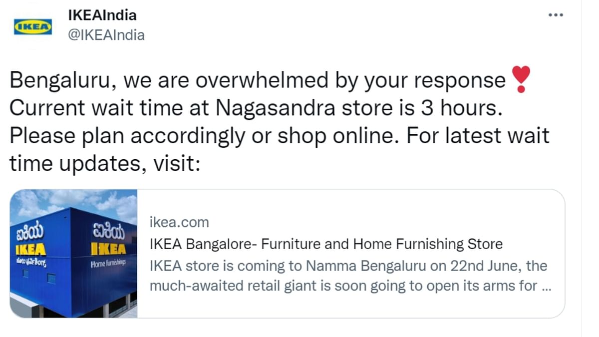 Amazed by the response, IKEA tweeted,