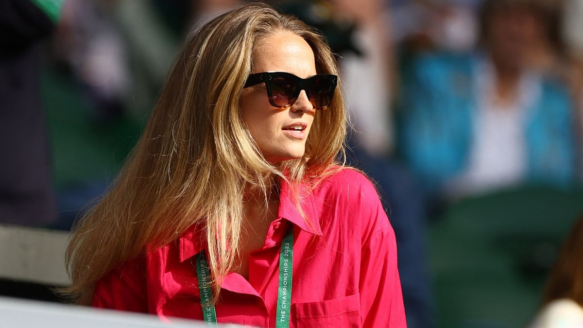 Andy Murray's wife Kim was seen cheering for him from the stands. Credit: Reuters Photo