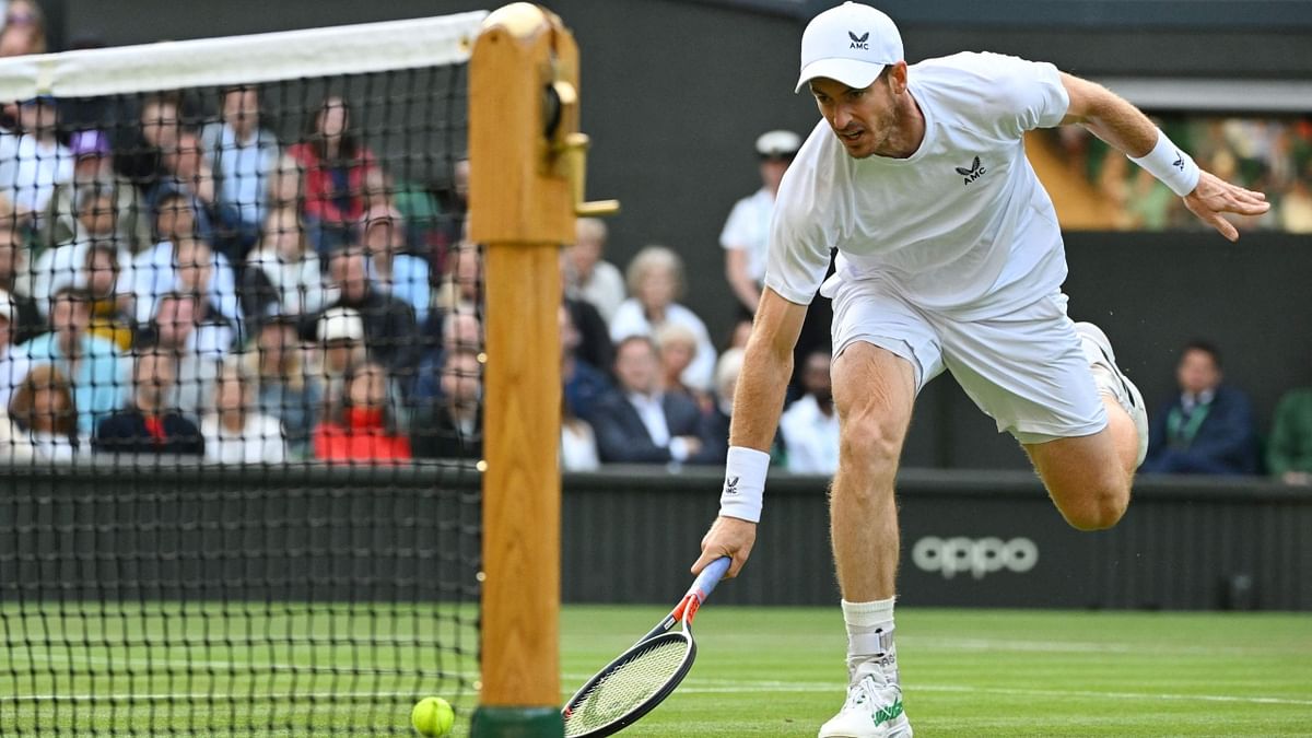 Two-time champion Andy Murray's shortest stay at Wimbledon came to a close after he lost to USA's No.20 John Isner in the second round at the Wimbledon 2022. Credit: AFP Photo