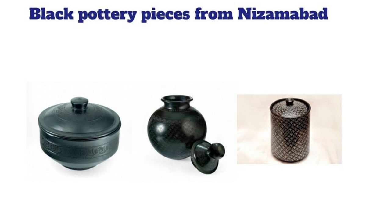 Modi gifted black pottery pieces, which are from Nizamabad in Uttar Pradesh, to the Japan's prime minister Fumio Kishida. Credit: Ministry of Culture