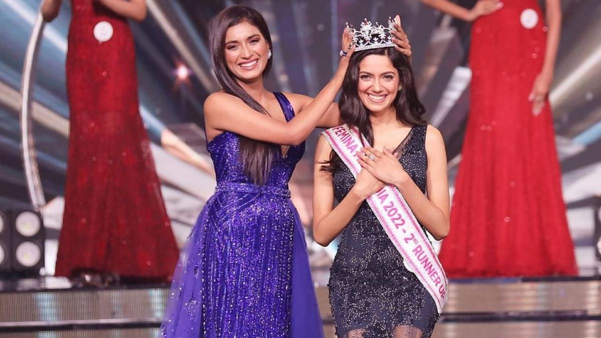 Uttar Pradesh’s Shinata Chauhan emerged Femina Miss India 2022 second runner-up. Credit: Instagram/missindiaorg