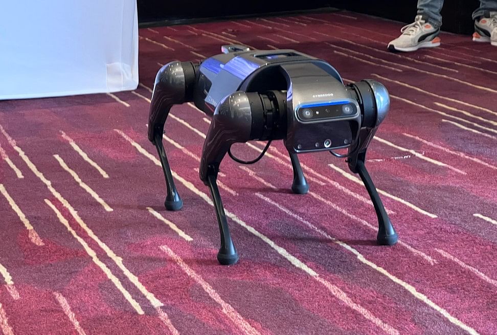 Xiaomi Cyber Dog is said to cost around 1.26 lakh and is available in limited units for Chinese developers. Credit: DH Photo/KVN Rohit