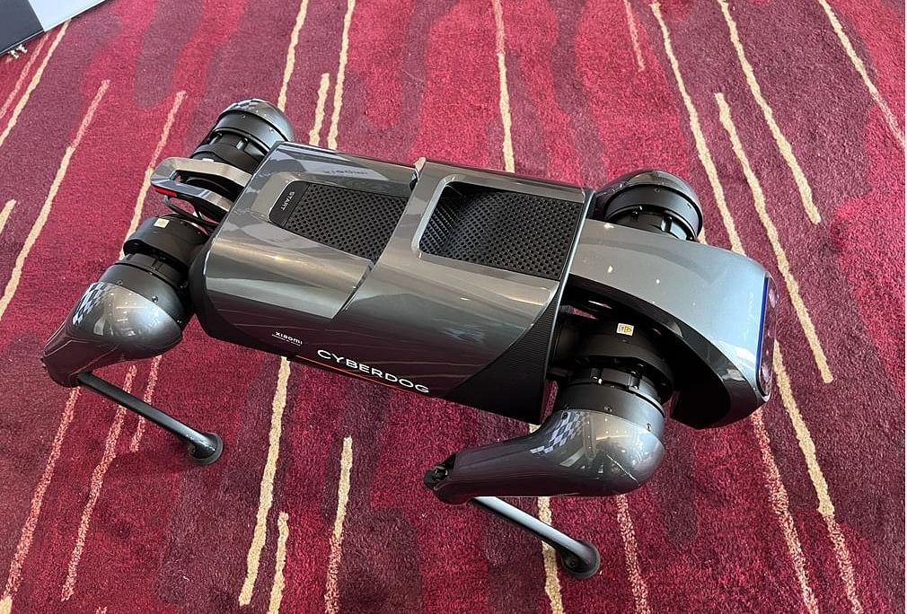 Cyber Dog comes equipped with 11 high-precision sensors that provide instant feedback to guide its movements and come handy for  assisted living for the elderly and also with the camera sensors, can be a good home security solution. Credit: DH Photo/KVN Rohit