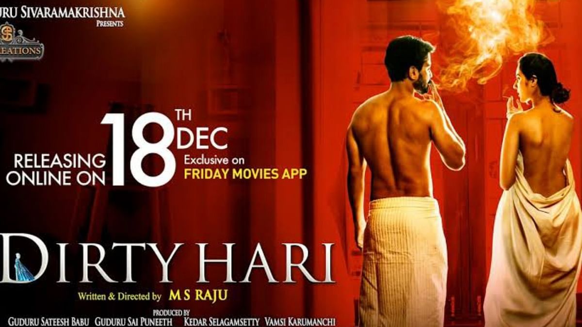 Dirty Hari | The poster stirred controversy as many find it very bold and seductive. Activists and the audience staged protests against the makers and burnt the posters pasted in public places. Credit: Special Arrangement