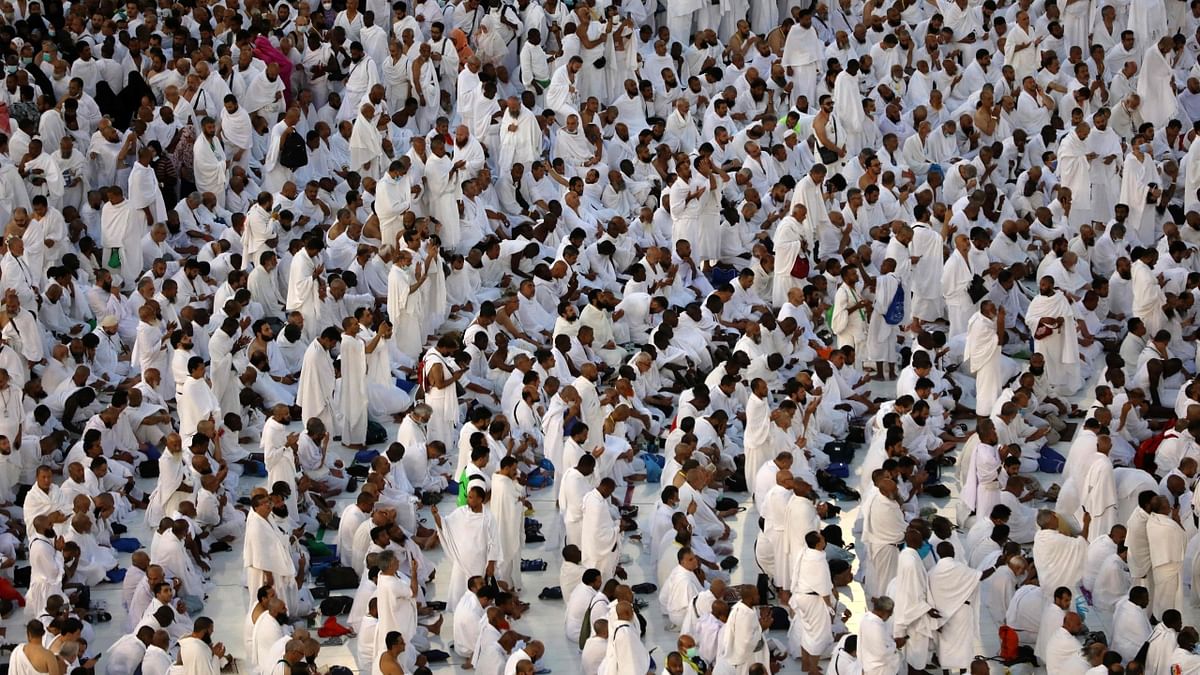 Hundreds of thousands of mostly maskless worshippers circled Islam's holiest site in Saudi Arabia on July 6, on the first day of the biggest hajj pilgrimage since the Covid-19 pandemic began. Credit: AFP Photo