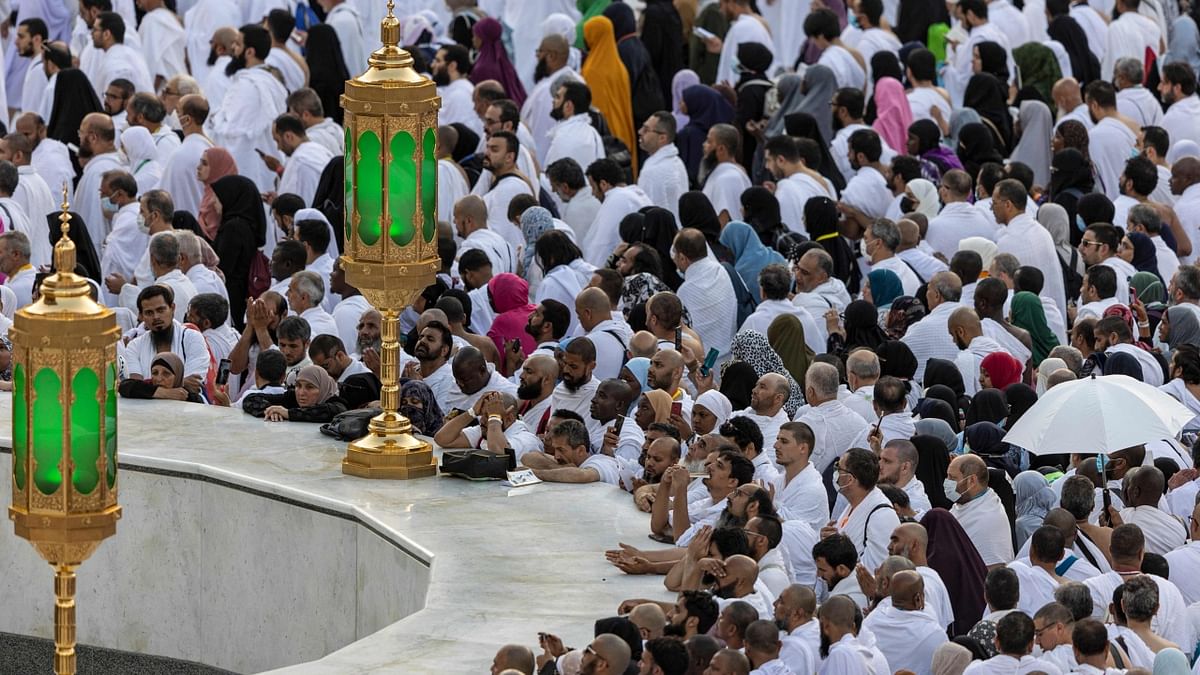 One million fully vaccinated Muslims, including 850,000 from abroad, are allowed at this year's hajj in the city of Mecca; a big rise after two years of drastically curtailed numbers due to policies to stop the spread of infection. Credit: AFP Photo