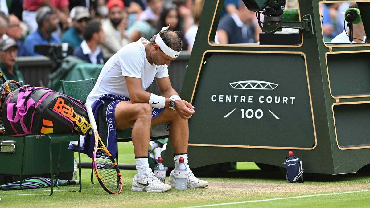 In that match, Nadal took a medical timeout in the second set. Credit: AFP Photo