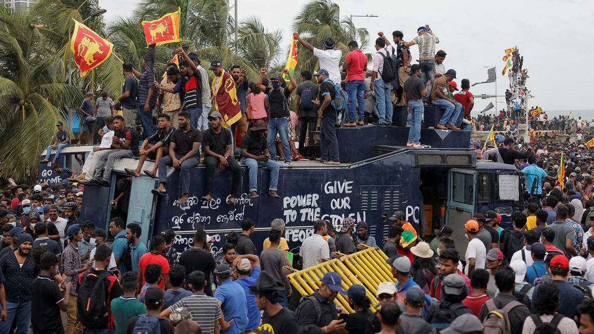 At least 30 people, including two policemen, were injured in clashes between security personnel and protesters. Credit: Reuters Photo