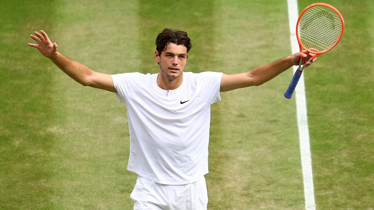 It was Fritz's eighth straight win on grass and carries him to a showdown with either two-time champion Rafael Nadal or Dutchman Botic van de Zandschulp. Credit: Reuters Photo