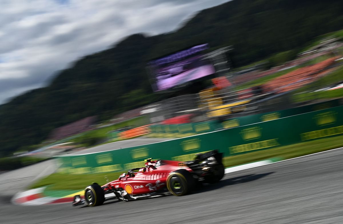 Ferrari's Spanish driver Carlos Sainz Jr competes during the sprint qualifying at the Red Bull Ring race track in Spielberg, Austria. Credit: AFP Photo