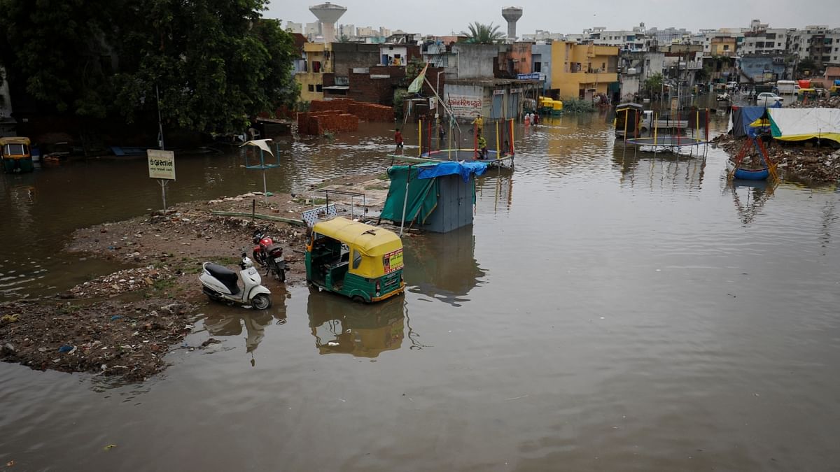 Due to the widespread rains, 388 roads, including state highways and panchayat roads, were closed. Credit: Reuters Photo