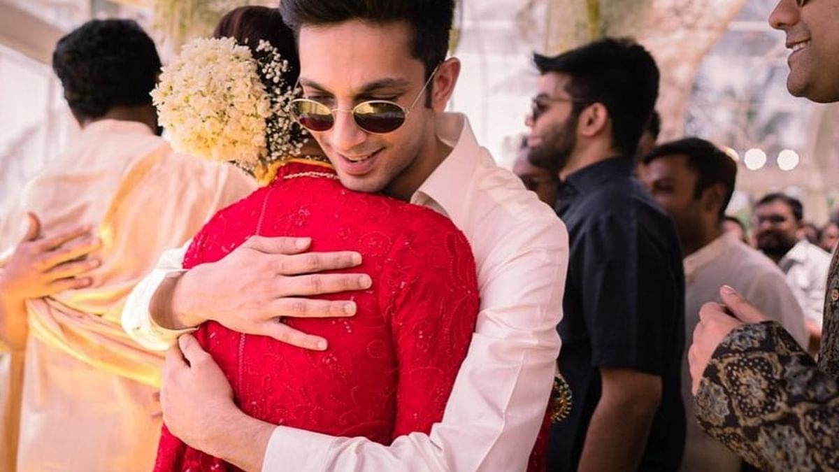 Nayanthara and Anirudh are seen sharing a warm hug. Credit: Instagram/wikkiofficial