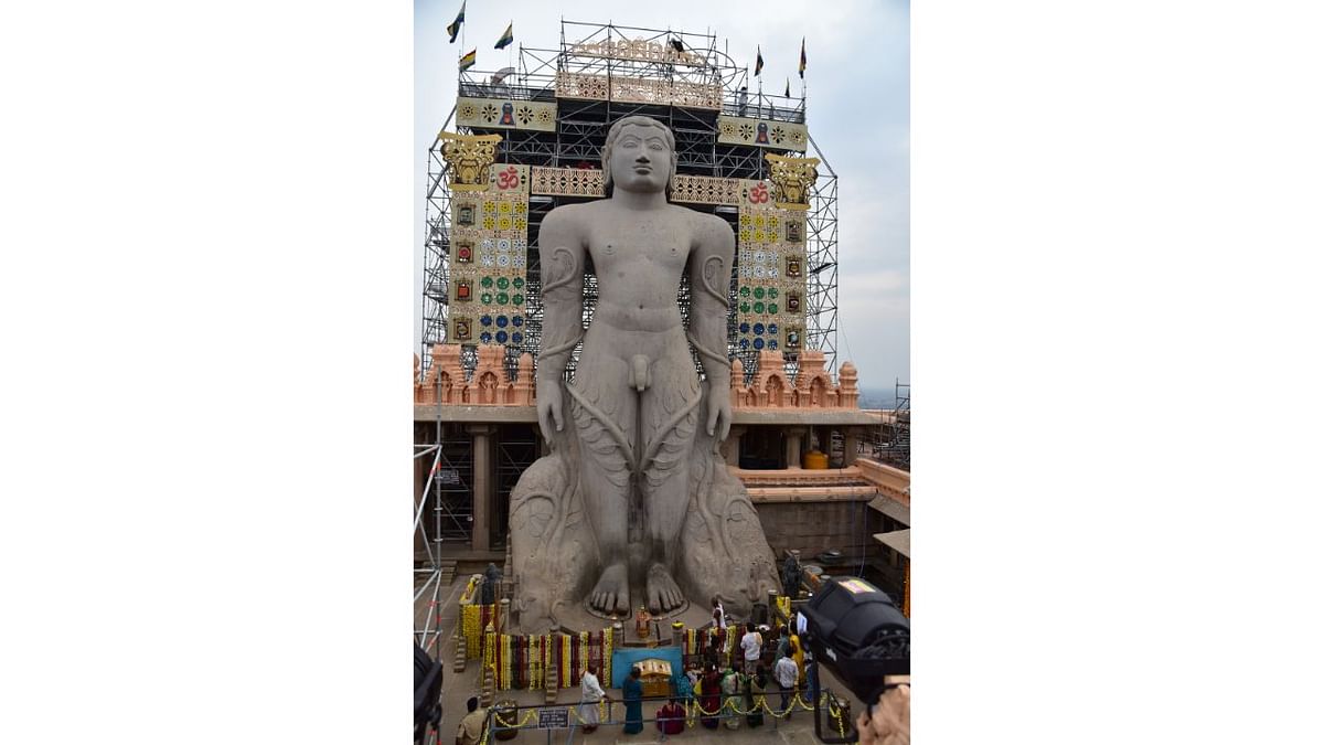 Karnataka has the tallest monolithic statue in India. Carved out of single block of granite, the Gommateshwara statue is located at Shravanabelagola and is one of the largest monolithic statues in the world. Credit: DH Photo