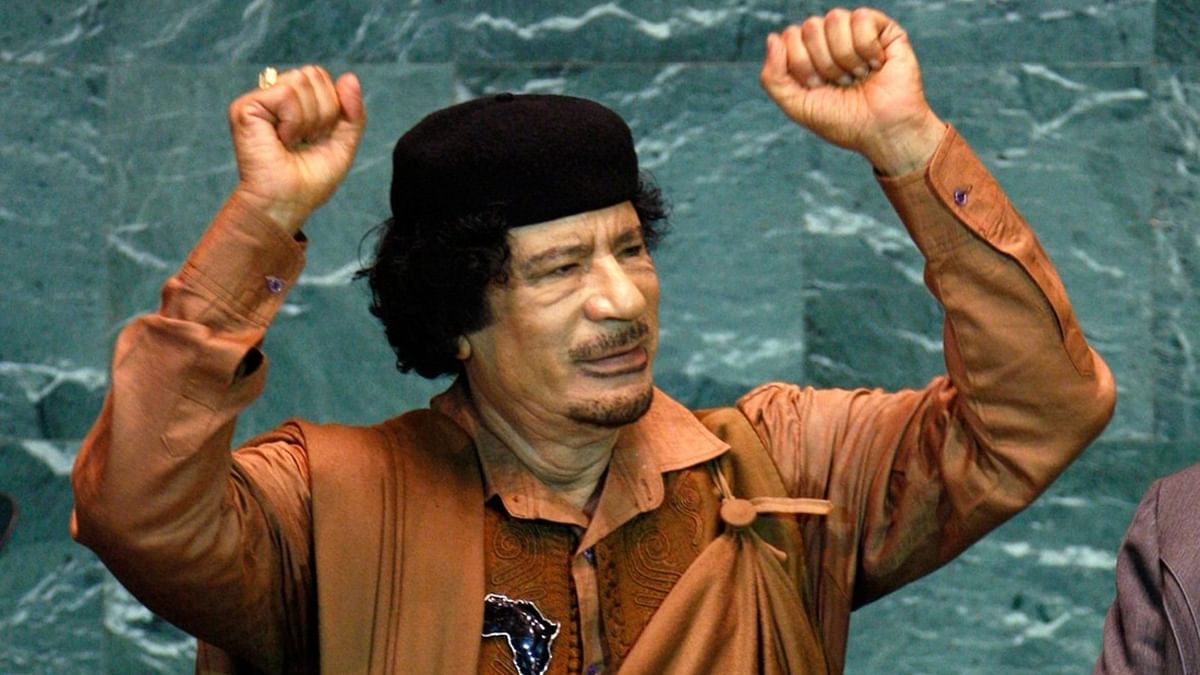 One of the powerful Libyan dictators, Muammar Gaddafi, was hunted and summarily killed by insurgents in 2011 after being toppled in a NATO-backed uprising. Credit: Twitter/@Egideevan1