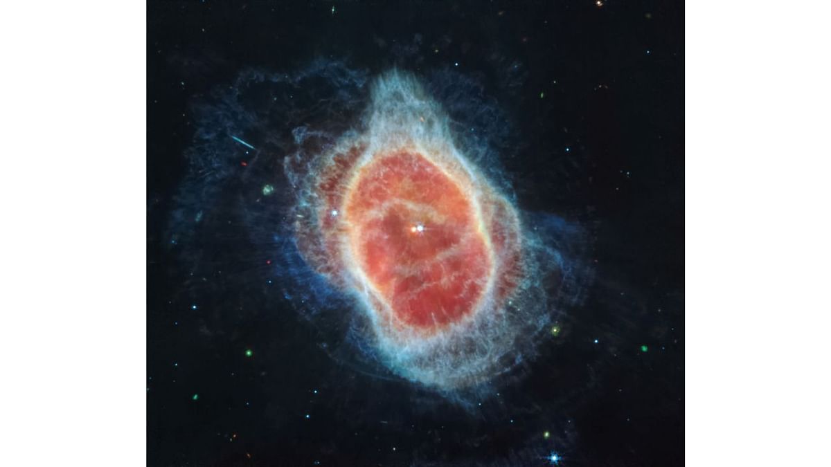 It released images of Southern Ring planetary nebula, showing a dying star cloaked by dust and layers of light. Credit: NASA, ESA, CSA, STScI, Webb ERO Production Team/Handout via Reuters