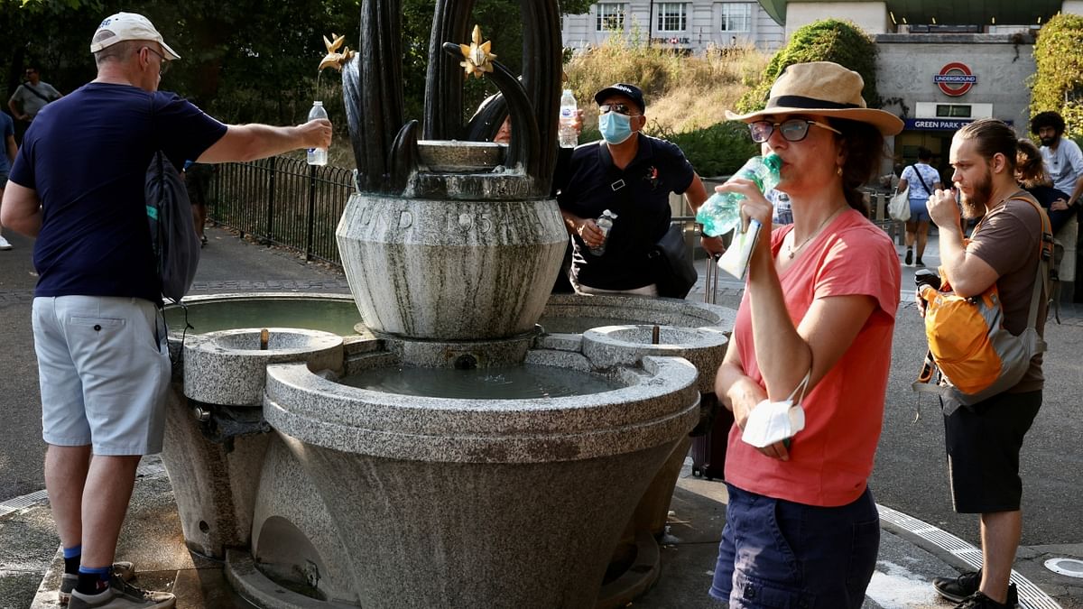Saint-Brieuc, on the Channel coast, hit 39.5C beating a previous record of 38.1C, and the western city of Nantes recorded 42C, beating a decades-old high of 40.3C, set in 1949. Credit: Reuters Photo