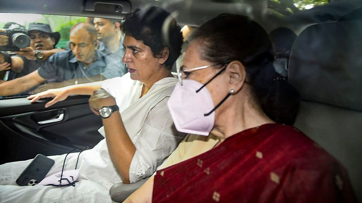 Amid the unrest, Congress president Sonia Gandhi appeared before the Enforcement Directorate (ED) for her questioning in the National Herald money laundering case. Credit: PTI Photo