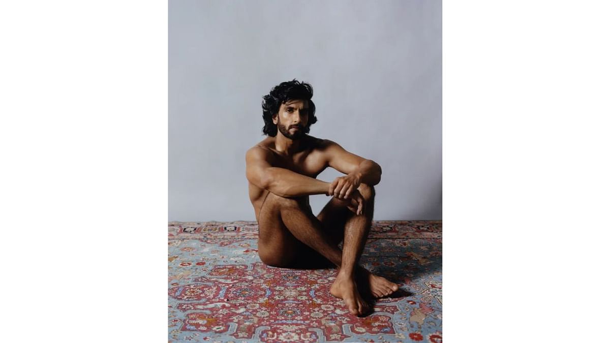 Ranveer, who is known for his eccentric fashion style, went a little ahead by going completely nude for a magazine. Credit: Paper Magazine