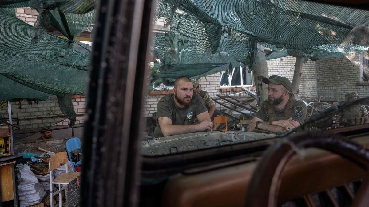 Ukrainian soldiers keep position on the front line in Mykolaiv region on July 23, 2022, amid the Russian invasion of Ukraine. Credit: AFP Photo