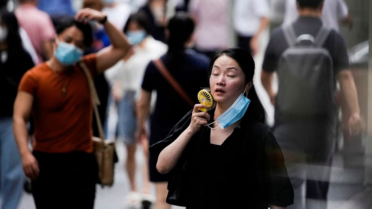Cities across China were on red alert for heatwaves, as tens of millions of people were warned to stay indoors and record temperatures strained energy supply. Credit: Reuters Photo