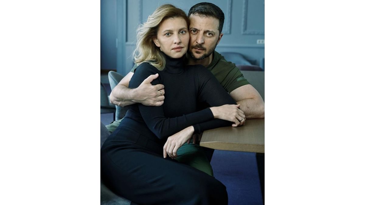President of Ukraine Volodymyr Zelenskyy and his wife Olena Zelenska have shot for a leading magazine Vogue amid Ukraine's ongoing war with Russia. Credit: Instagram/olenazelenska_official