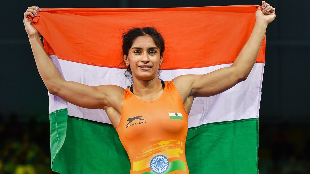 Vinesh Phogat: Coming from the famous Phogat family of wrestlers, Vinesh had won gold medals in the previous two CWG editions of 2018 and 2014. At the CWG 2022, she is expected to make a hat-trick of gold. Credit: PTI Photo