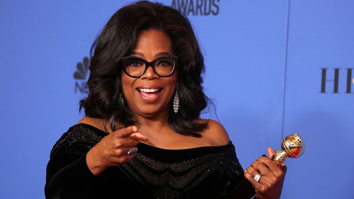 From a total of 68 flights, Oprah Winfrey's jet has emitted an estimated 3,493.17 tonnes of CO2 so far. Credit: Reuters Photo