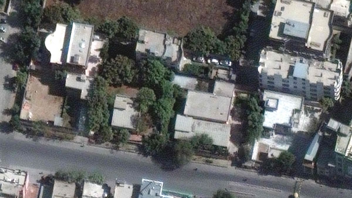 Reportedly, Zawahiri was on the balcony in the morning when the drone strike took place, US President Joe Biden confirmed in an address on August 1. Credit: AFP Photo / Satellite image ©2022 Maxar Technologies