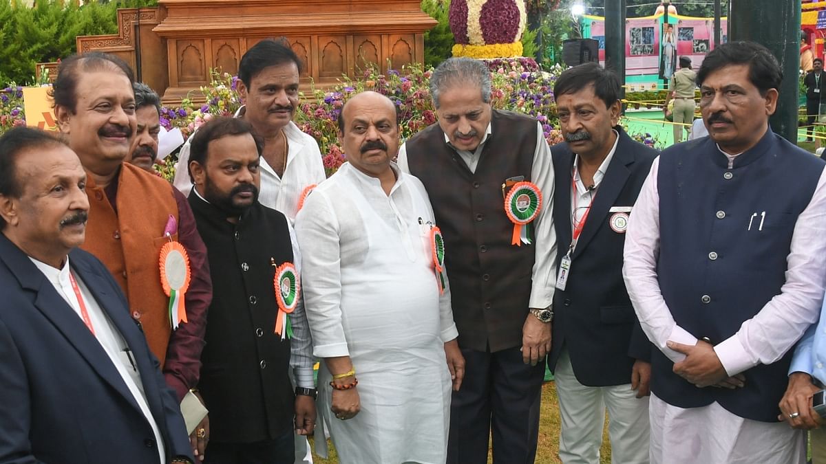 Karnataka chief minister Basavaraj Bommai inaugurated the annual Lalbagh flower show on August 05. Credit: SK Dinesh/DH Photo