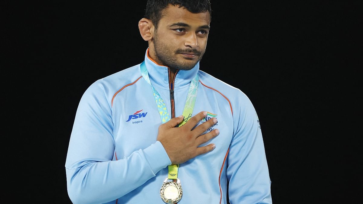 Deepak Punia also contributed in swelling India's medal tally by winning the men's free style 86kg gold. Credit: Reuters Photo
