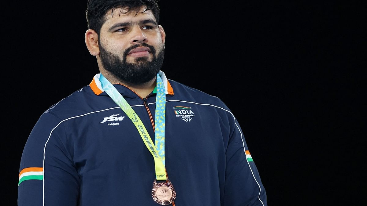 Wrestler Mohit Grewal won the bronze medal in the men's 125-kg category at Commonwealth Games. Credit: Reuters Photo
