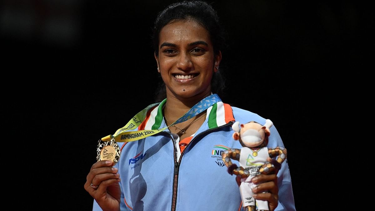 India's sporting icon PV Sindhu added a Commonwealth Singles gold to her wide array of medals with a convincing straight-game win over Canada's Michelle Li in the final at the Commonwealth Games 2022. Credit: AFP Photo