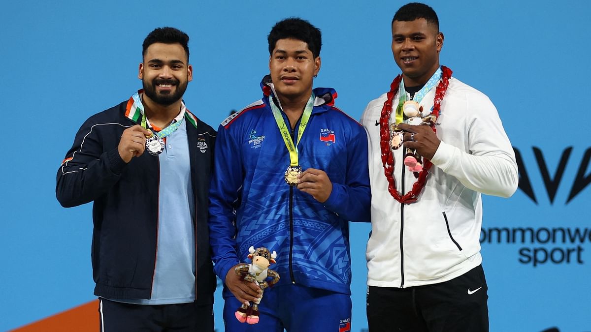 Indian heavyweight lifter Vikas Thakur added yet another Commonwealth Games medal to his kitty, winning a silver in the men's 96kg. Credit: Reuters Photo