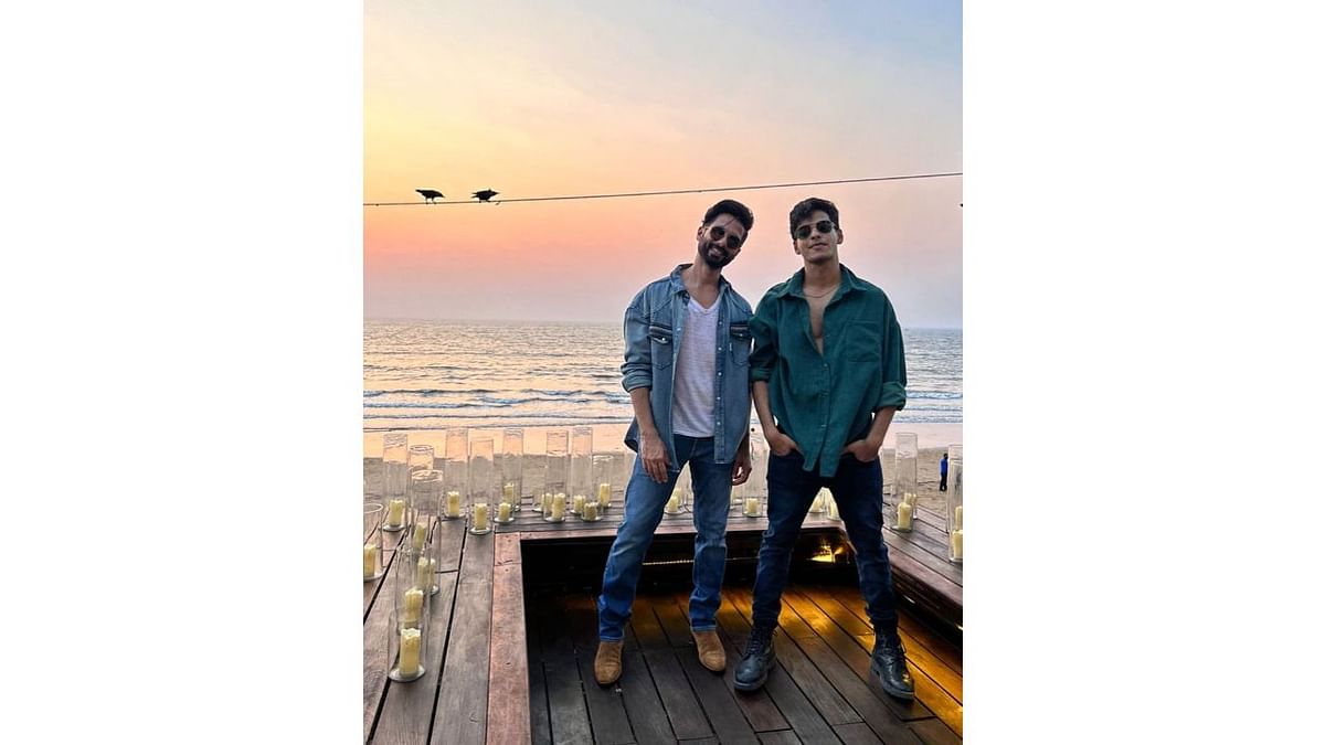 Shahid Kapoor and Ishaan Khatter: Shahid Kapoor has been a part of the industry for decades, and Ishaan is also slowly pacing up to be the budding superstar in showbiz. Credit: Instagram/ishaankhatter