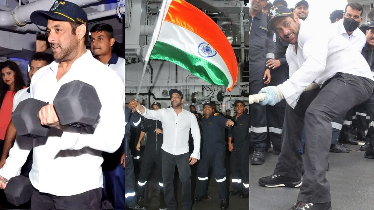Ahead of I-Day, Salman Khan spends day with Indian Navy