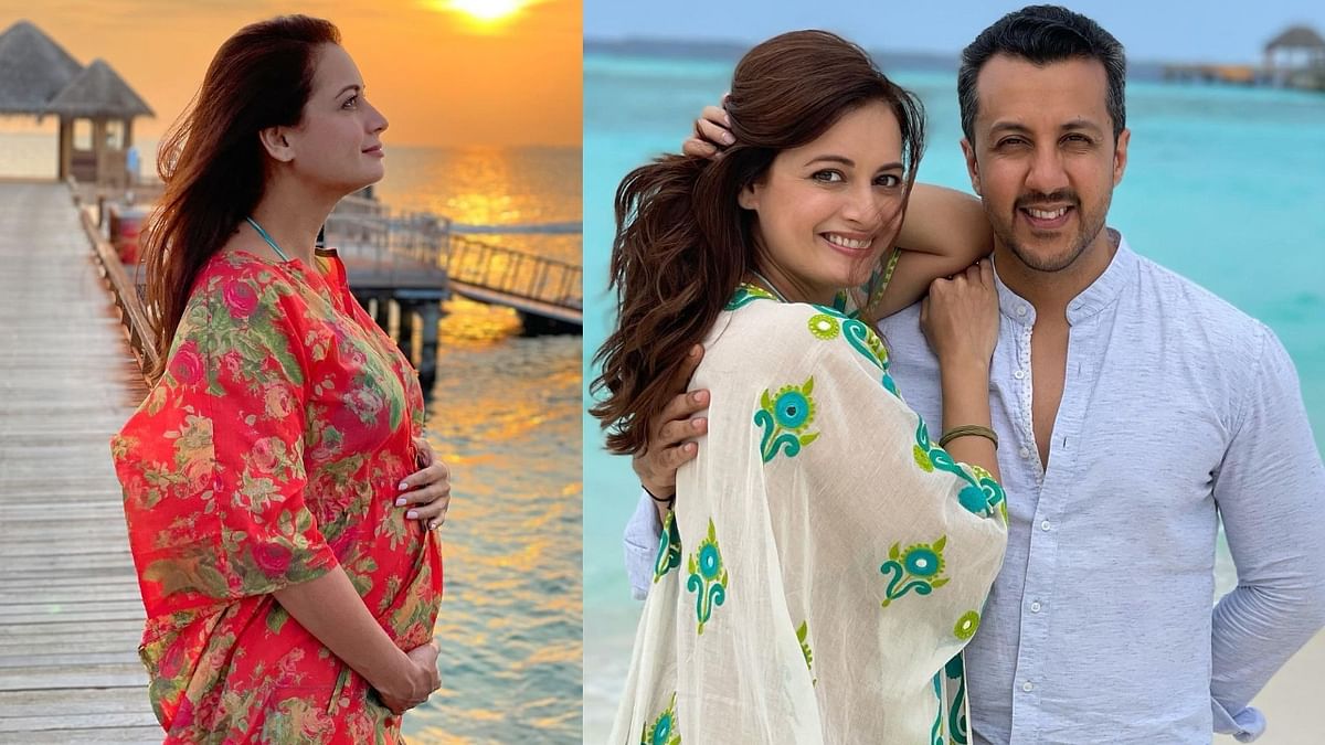 Actor Dia Mirza announced that she is expecting her first child with businessman husband Vaibhav Rekhi. The news came just over a month after the couple tied the knot on February 15 in a private ceremony, which was attended by family and close friends. Dia took to Instagram and posted a picture with her baby bump. Credit: Instagram/diamirzaofficial