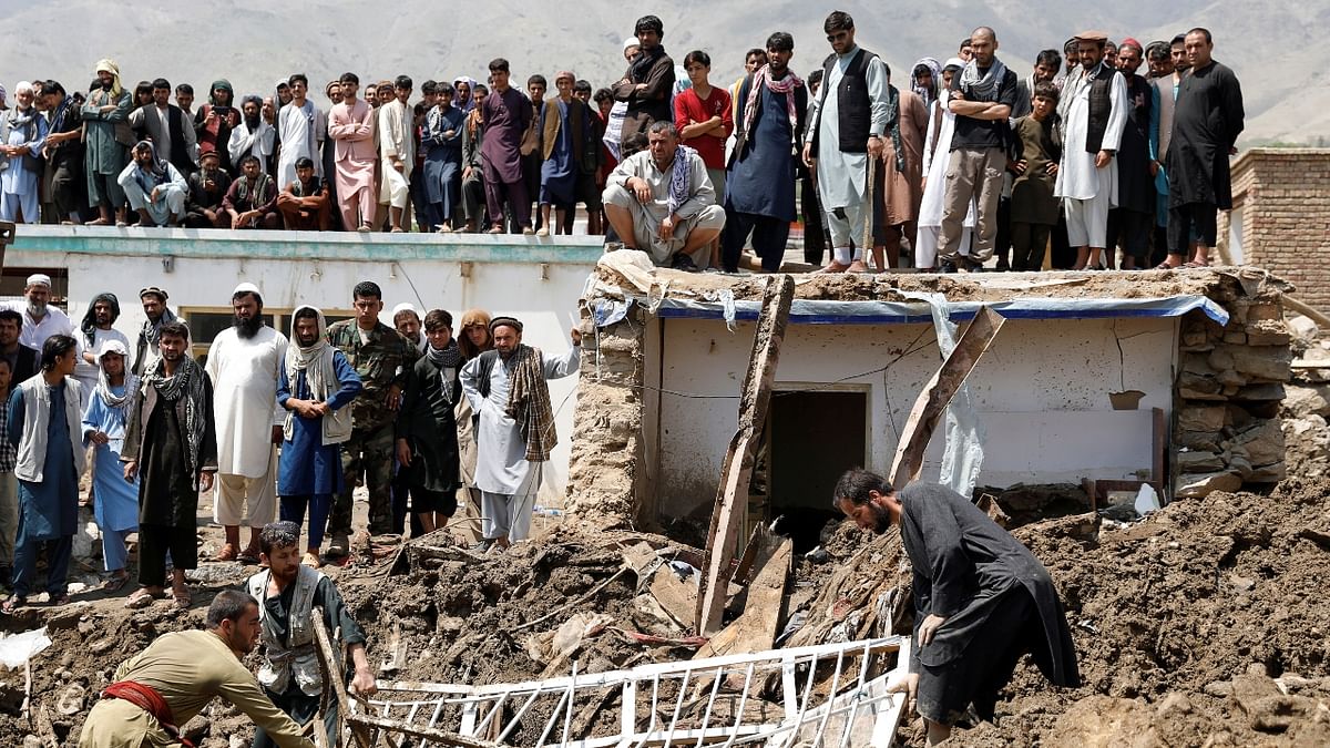 Heavy flooding from seasonal rains in eastern Afghanistan and neighbouring parts of Pakistan left dozens of people dead overnight. Credit: Reuters Photo