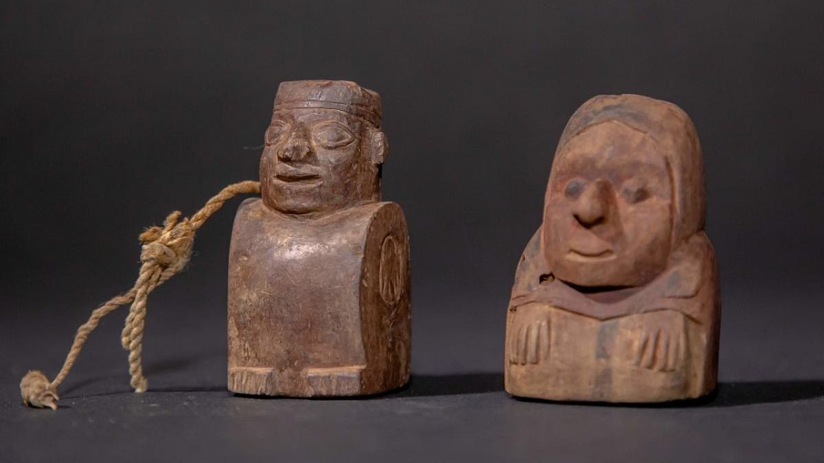Pottery artifacts discovered by a group of Polish and Peruvian archaeologists from a thousand-year-old tomb in Peru. Credit: AFP Photo/Antamina Mining Company