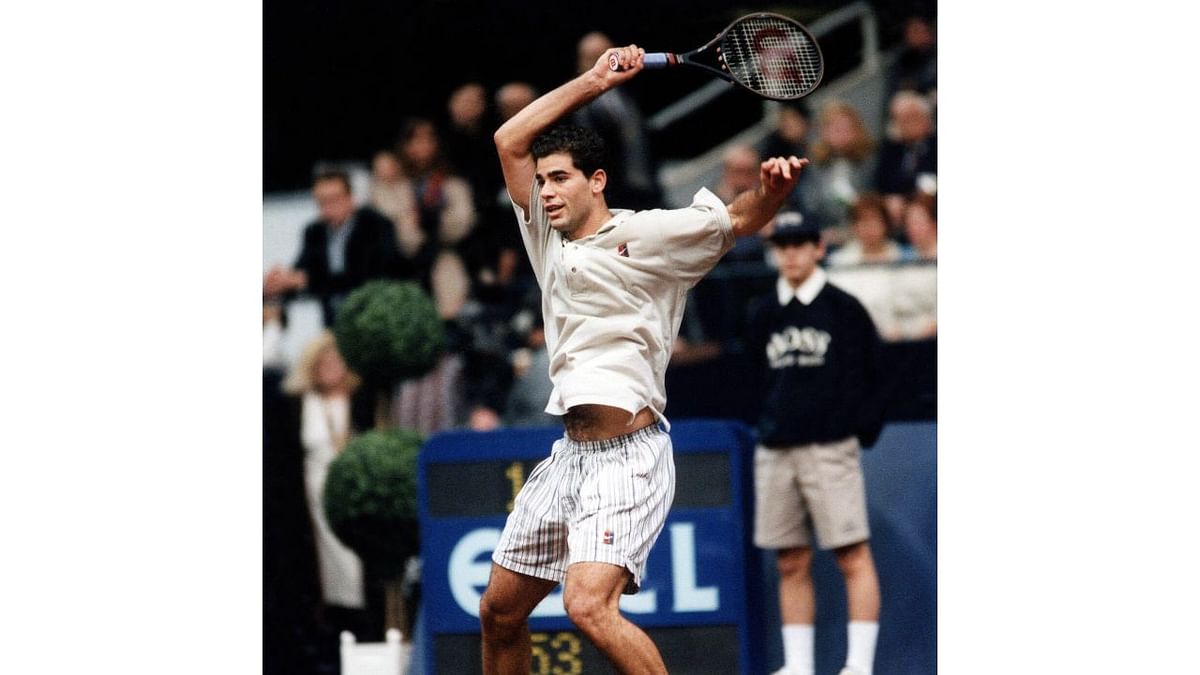 During his career, Pete Sampras has played in 265 official tournaments and won 14 grand slam singles tournaments. Credit: Twitter/CopaDavis