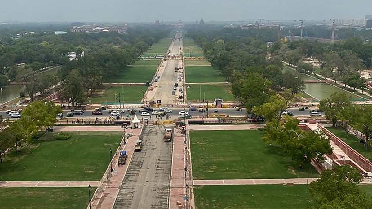 The Central Vista Avenue stretches from Vijay Chowk to India Gate. Credit: PTI Photo