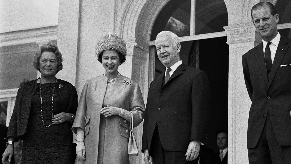 Elizabeth created history by visiting West Germany in May 1965. Her visit was the first visit by a British monarch in 52 years. Credit: Getty Images