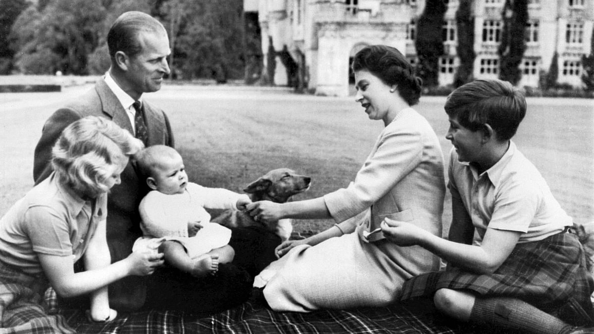 Queen Elizabeth II embraced motherhood on November 14, 1948. Prince Charles, now king of the United Kingdom, was born. Britain's Queen Elizabeth II, Britain's Prince Philip, Duke of Edinburgh and their three children Prince Charles, Princess Anne and Prince Andrew pose on the grounds of Balmoral Castle, near the village of Crathie in Aberdeenshire. Credit: AFP Photo