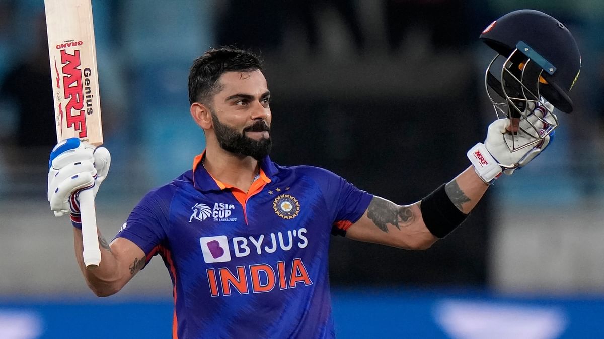 Following the likes of Rohit Sharma, K L Rahul and Suryakumar Yadav, Virat Kohli become the seventh Indian cricketer to score a T20I century. Kohli's impressive knock of 122 not out against Afghanistan in the Asia Cup Super Four contest. He ended the drought with a century in the game's 20-overs format by scoring his first international century since his 70th in a test match in November 2019. Credit: AP Photo