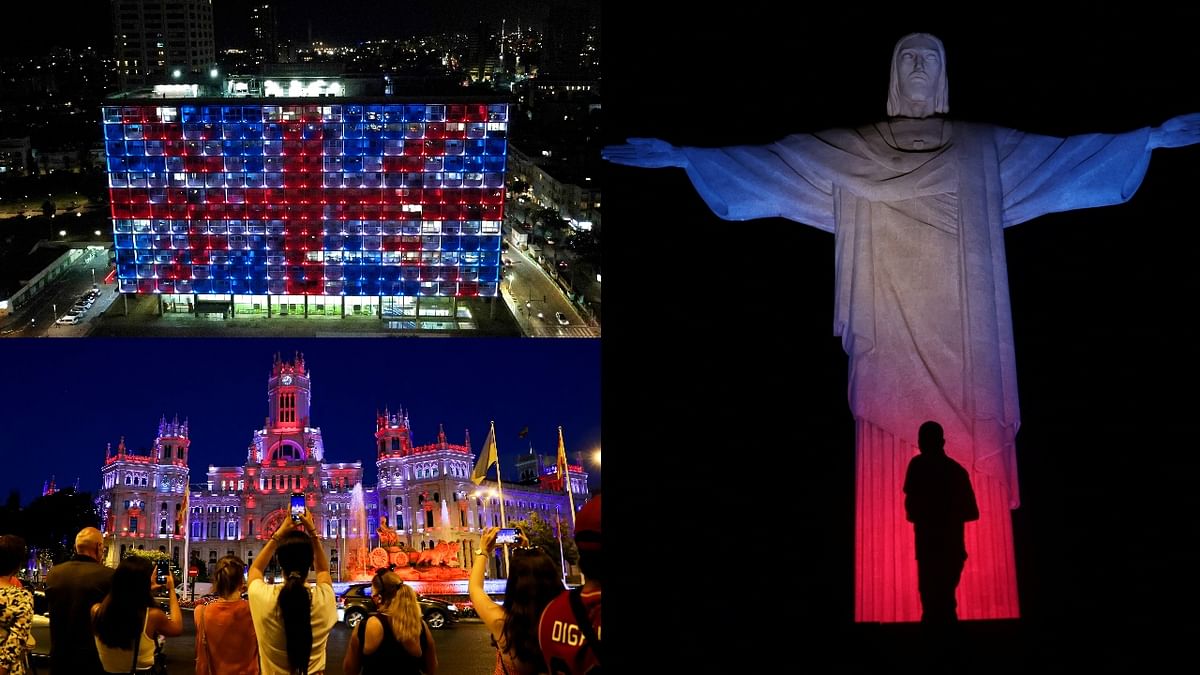 In Pics | Monuments around world lit up as tribute to Queen Elizabeth II