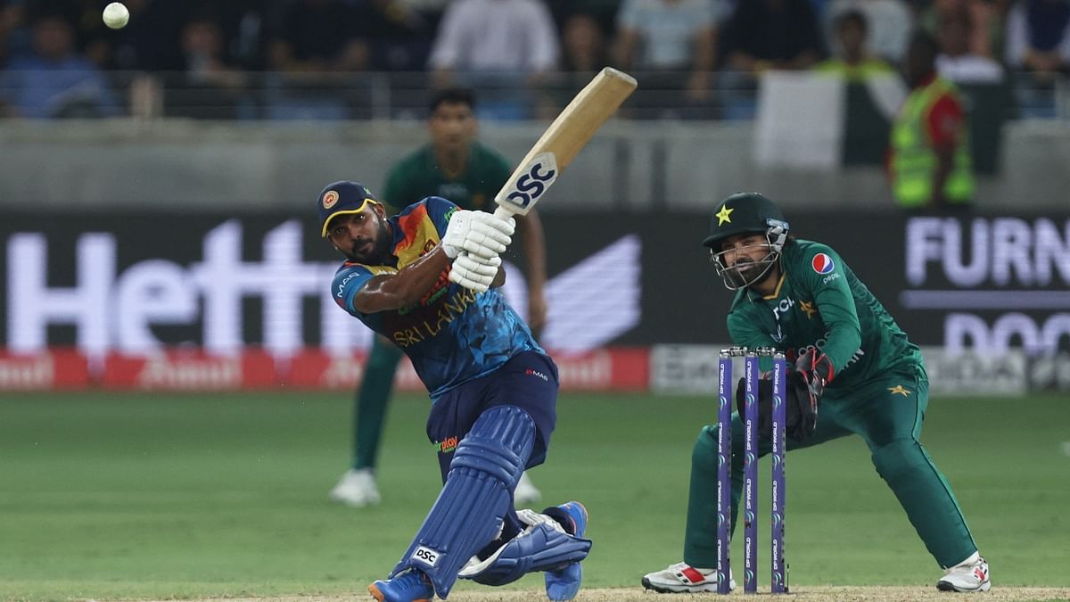 But Sri Lanka bucked the trend as the island nation overcame an inspired opening spell of bowling by Pakistan quicks Naseem Shah and Haris Rauf. Credit: Reuters Photo