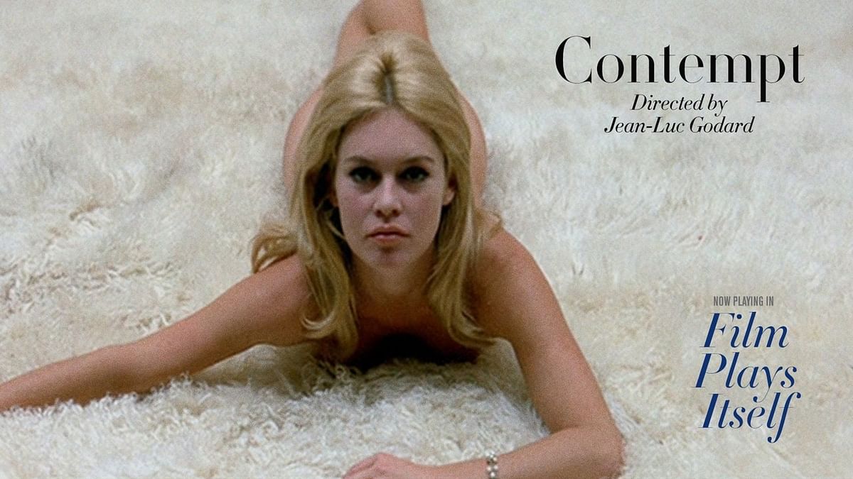 Contempt (1963): This movie is one of the most brilliant reflections on the impossibility of love. The movie starred Brigitte Bardot, Michel Piccoli and Jack Palance in key roles. Credit: Twitter/criterionchannl