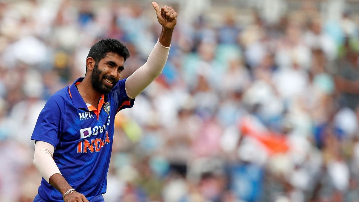 Indian pacer Jasprit Bumrah, who was ruled out of the Asia Cup 2022 due to a back injury, is expected to make a strong comeback. Credit: AFP Photo