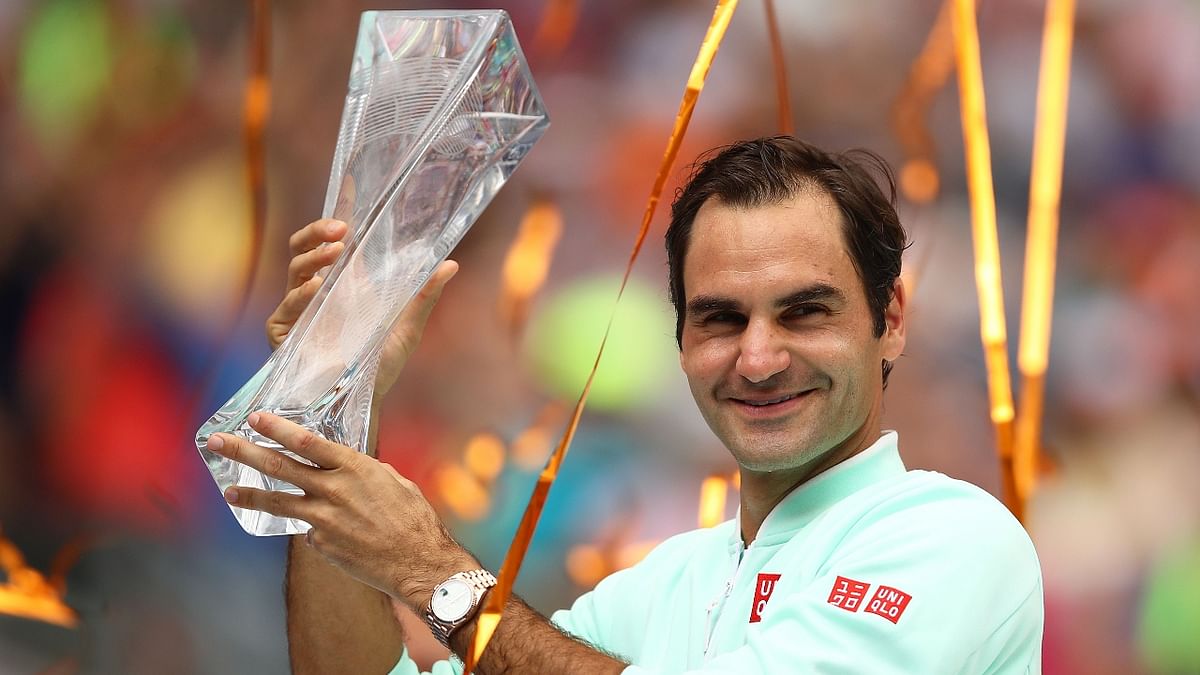 Federer has won 71 championships on hard courts, 19 on grass courts, and 11 on clay courts, making him the only player to win at least 10 titles on each surface. Credit: AFP Photo