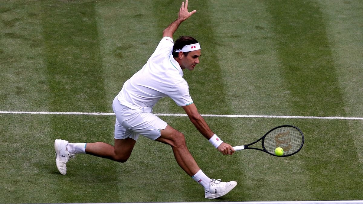 The Swiss maestro holds the record for the longest winning streak on grass courts. He has won eight Wimbledon titles, the most by any men's singles player in history. Credit: Reuters Photo